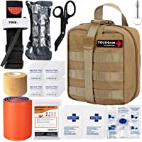 Los mejores  - BUSIO Kit de Primeros Auxilios tácticos de Emergencia-MOLLE Admin Pouch IFAK-Vendaje para heridas Control de Sangre EMT…